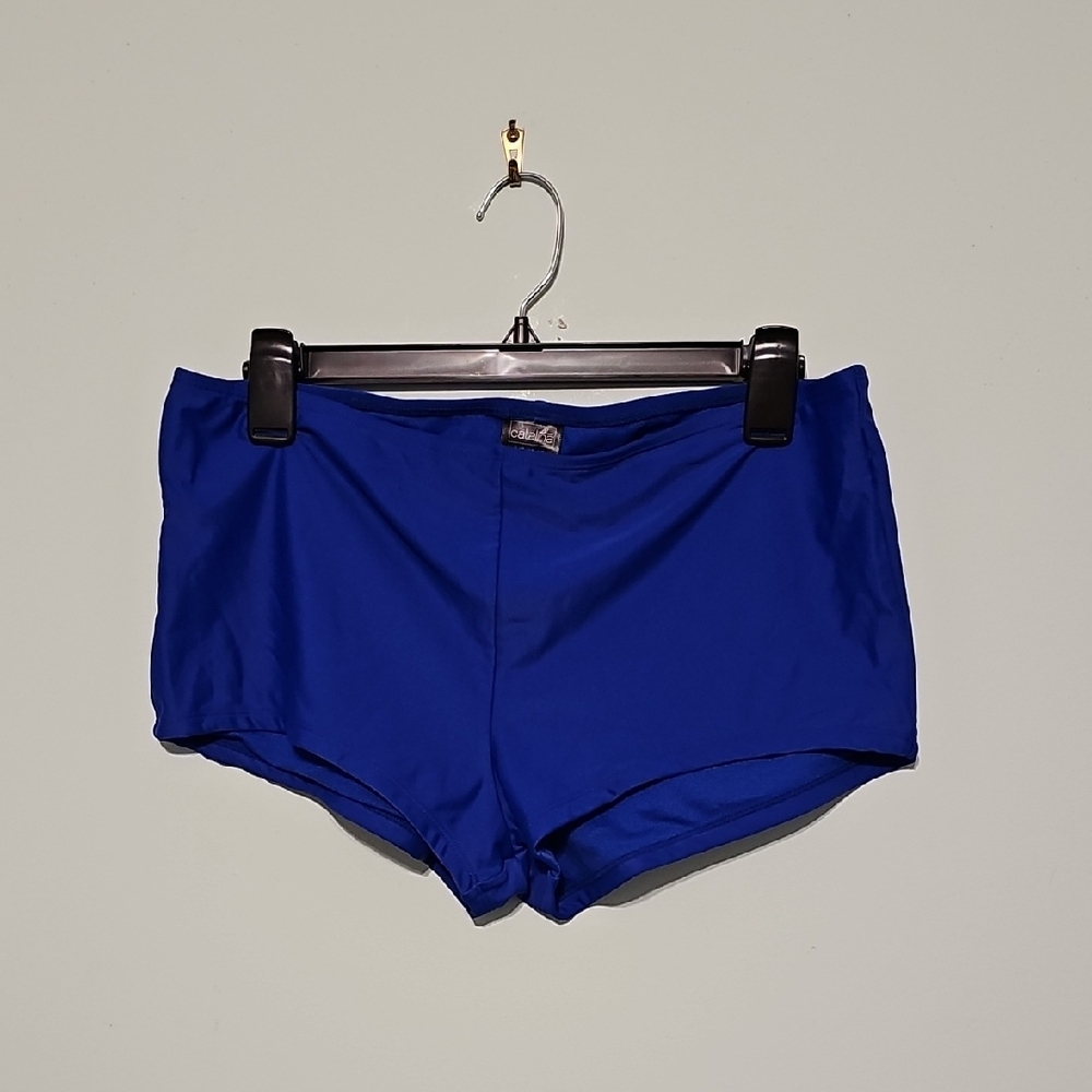 Catalina  Women's Blue Boy Short Swim Bottoms. Size L 12/14.
